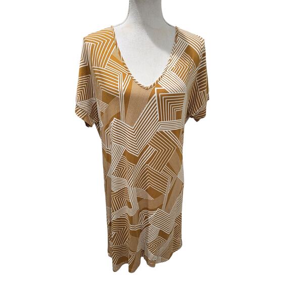 Ava Sky Geometric Design Dress - Picture 1 of 3